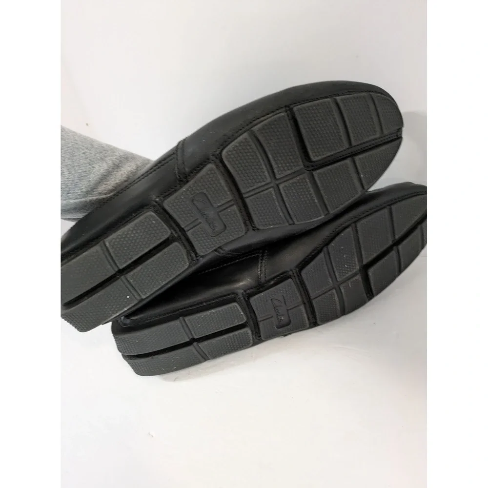 Clarks Mens Extreme Comfort Black Leather Driver Loafers Size‎ 13 M 261607112